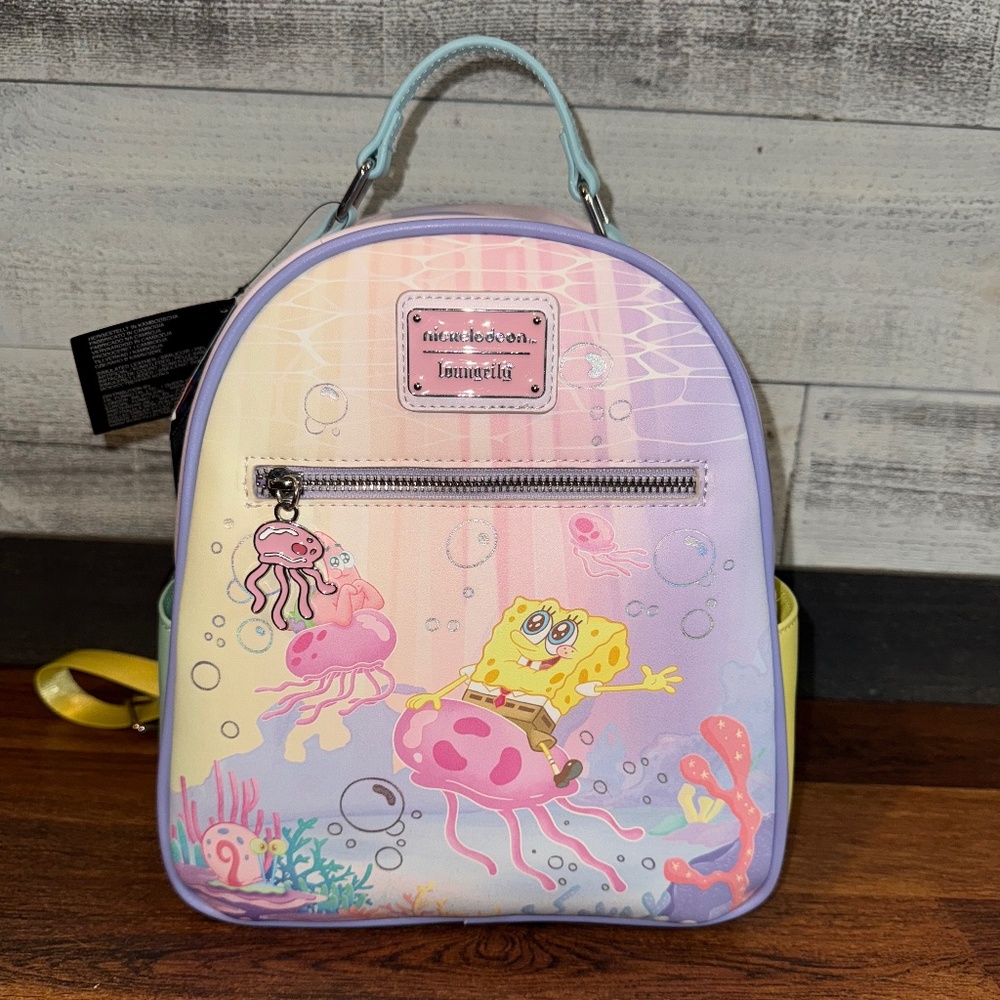 Nickelodeon Loungefly SpongeBob backpack purse bag NWT
